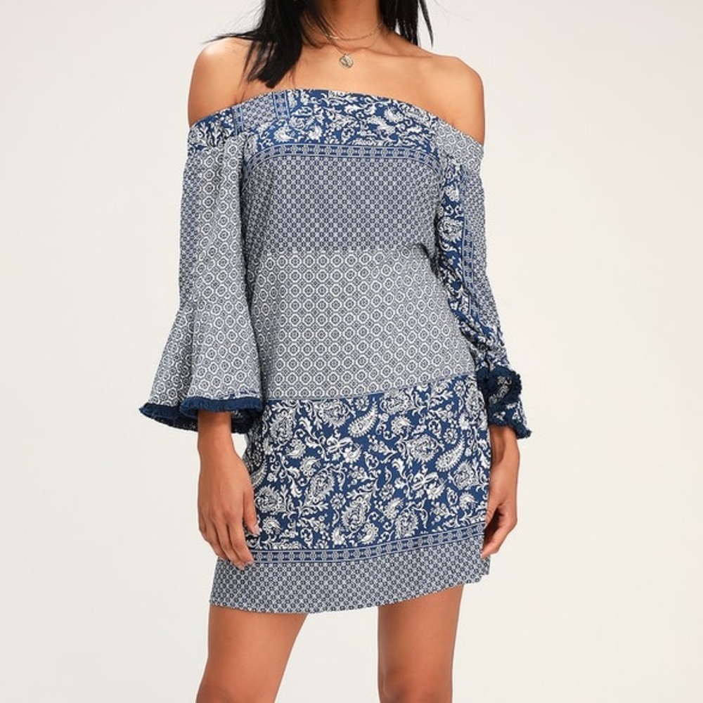 Lulus off the shoulder dress